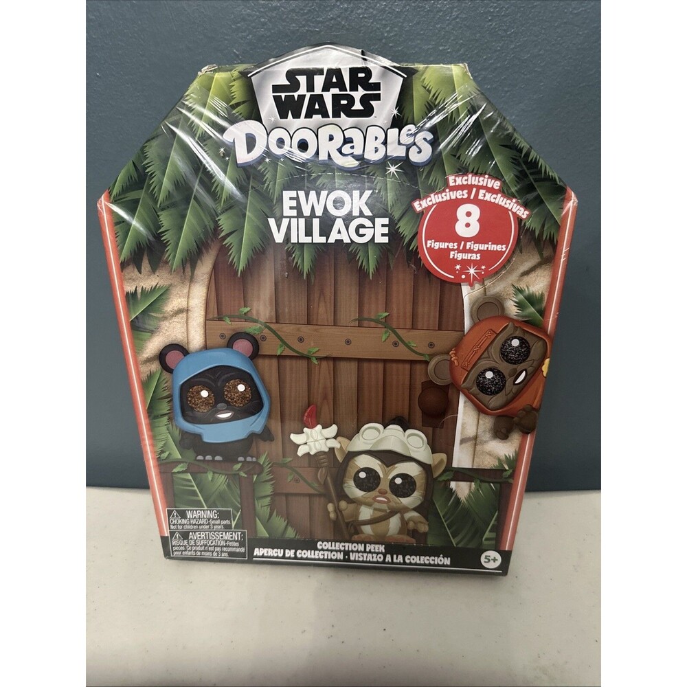 STAR WARS EWOK VILLAGE DOORABLES COLLECTION PEEK 8 FIGURE SET BRAND NEW